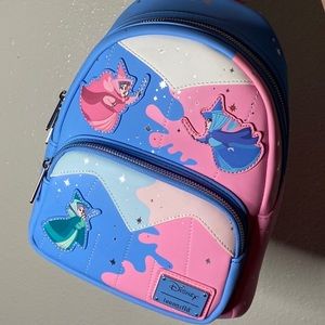 Loungefly Make it pink Make it blue mini backpack